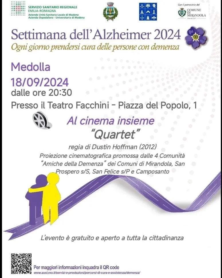 Settimana dell'Altzheimer 2024 - Proiezione gratuita di QUARTET